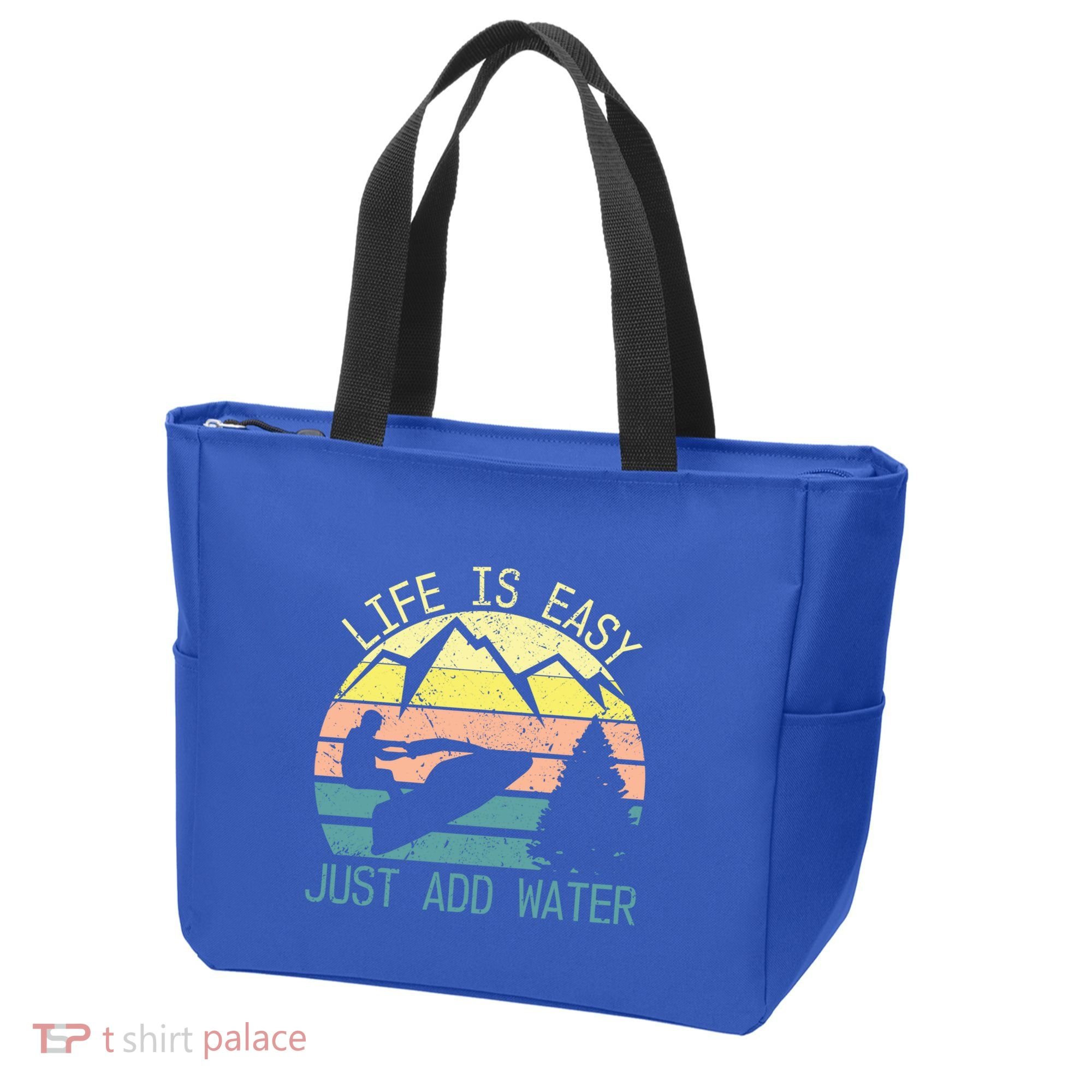 Sports Jetski Funny Cool Jet Ski Life Is Easy Just Add Water Cool Gift Tote Bag