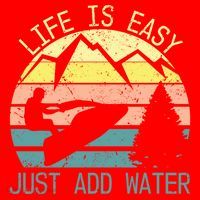 Sports Jetski Funny Cool Jet Ski Life Is Easy Just Add Water Cool Gift Santa Hat thumb 1