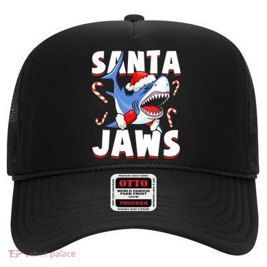 Santa Jaws Funny Christmas Shark Gift Cool Gift Hat