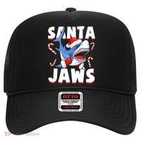 Santa Jaws Funny Christmas Shark Gift Cool Gift Hat thumb 0