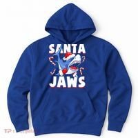 Santa Jaws Funny Christmas Shark Gift Cool Gift Hoodie thumb 0