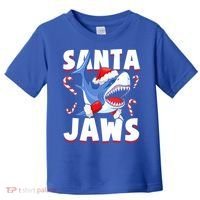 Santa Jaws Funny Christmas Shark Gift Cool Gift Toddler T-Shirt thumb 0