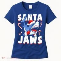 Santa Jaws Funny Christmas Shark Gift Cool Gift Women's T-Shirt thumb 0