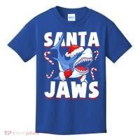 Santa Jaws Funny Christmas Shark Gift Cool Gift Kids T-Shirt thumb 0