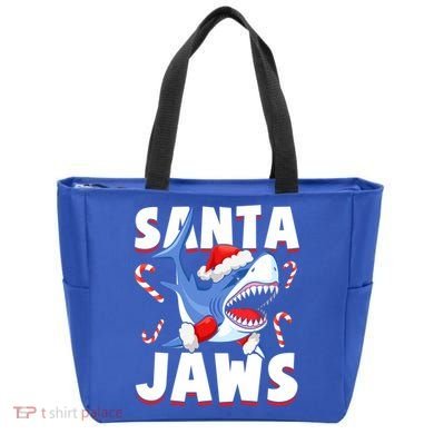 Santa Jaws Funny Christmas Shark Gift Cool Gift Tote Bag