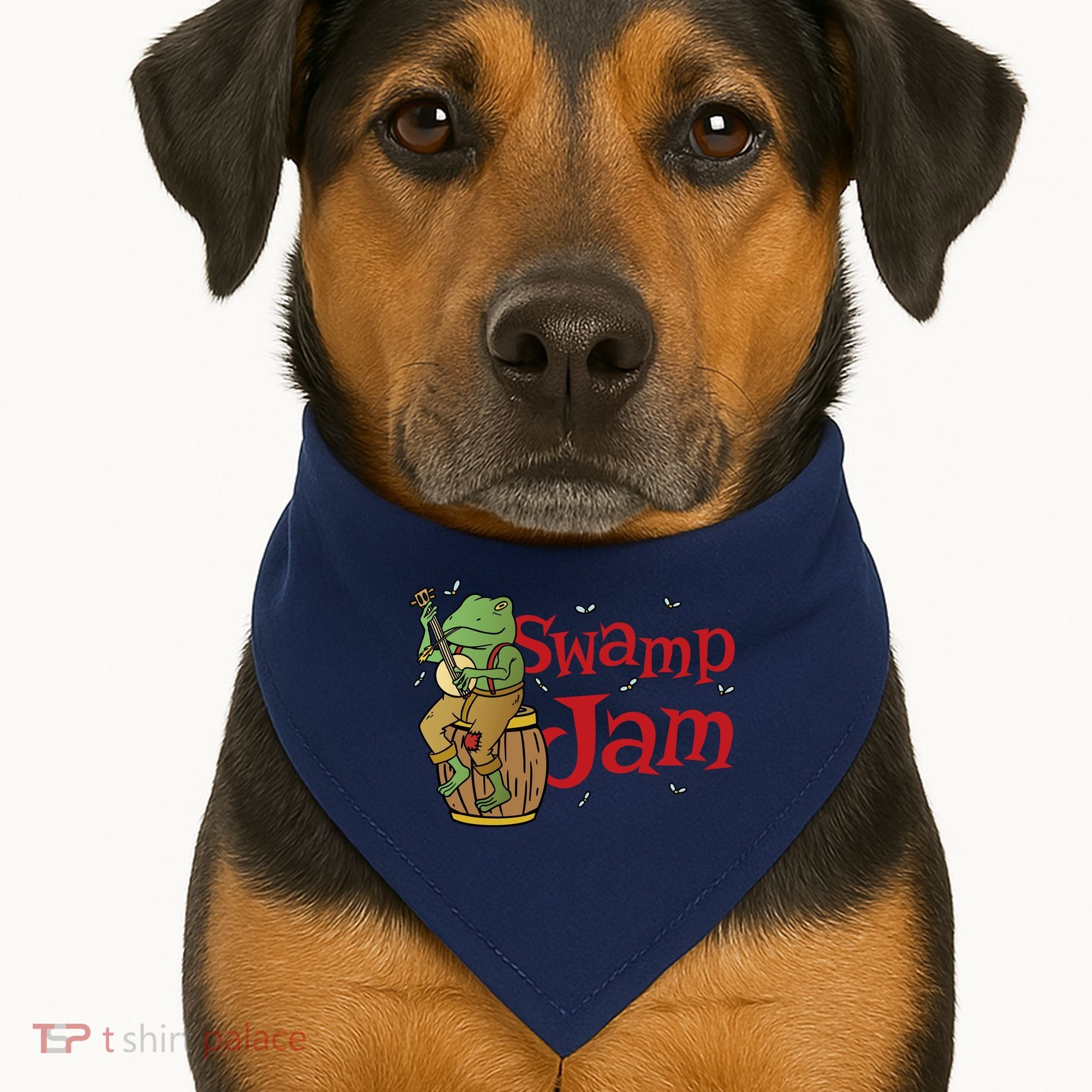 Swamp Jam Gator Musician USA-Made Doggie Bandana