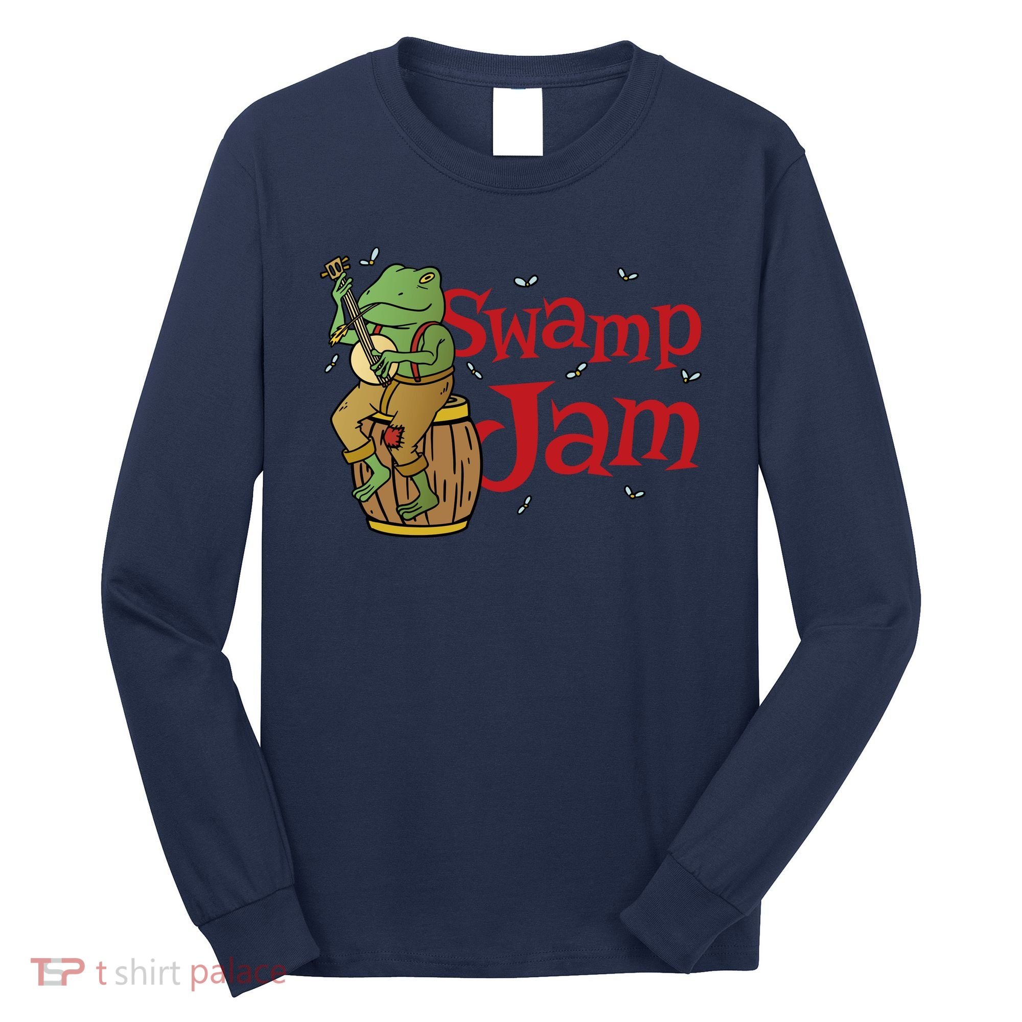 Swamp Jam Gator Musician Long Sleeve Shirt