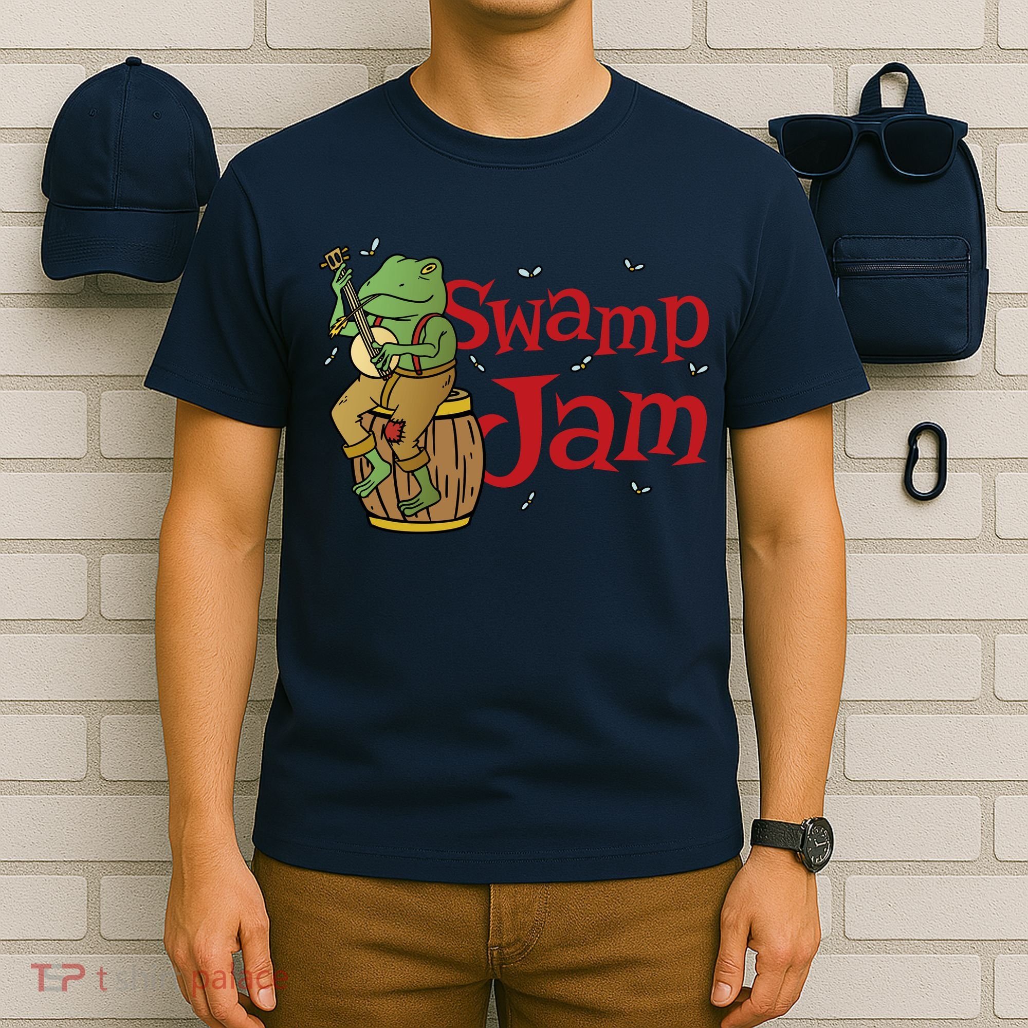 Swamp Jam Gator Musician T-Shirt