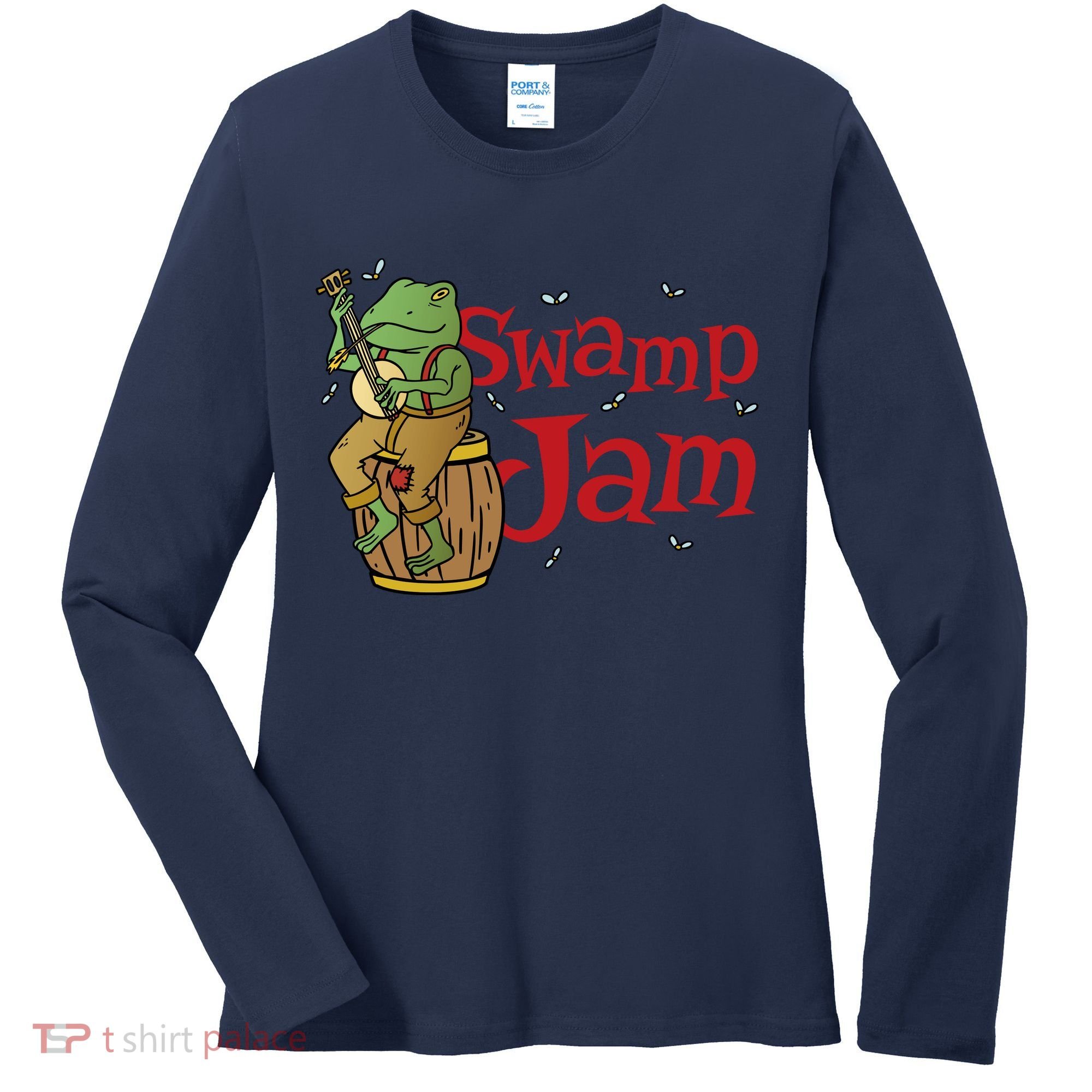 Swamp Jam Gator Musician Women's Long Sleeve Shirt