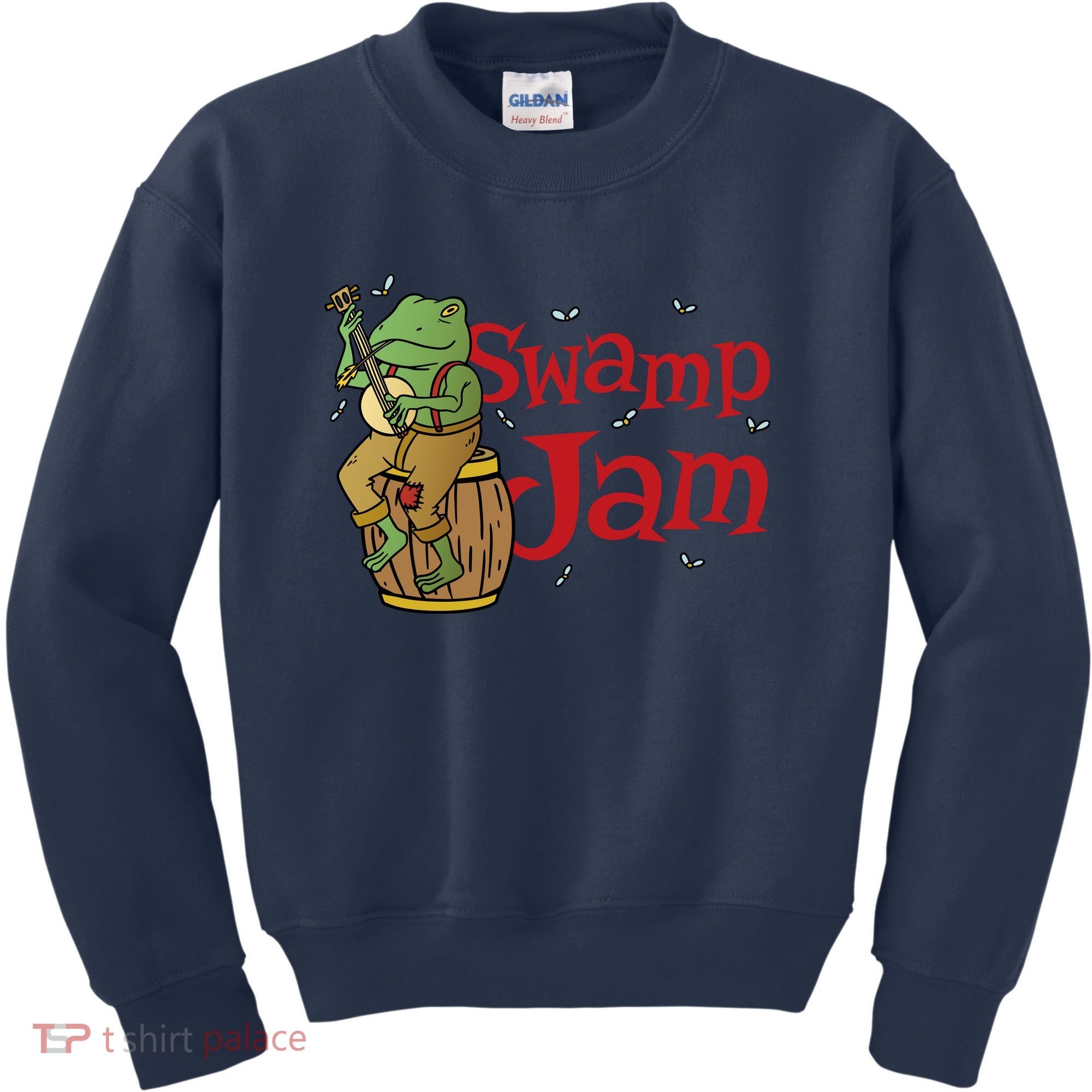 Swamp Jam Gator Musician Kids Sweatshirt