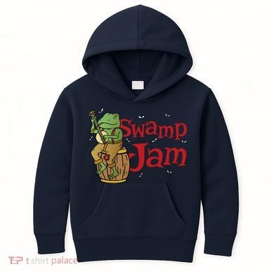 Swamp Jam Gator Musician Kids Hoodie