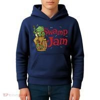 Swamp Jam Gator Musician Kids Hoodie thumb 4