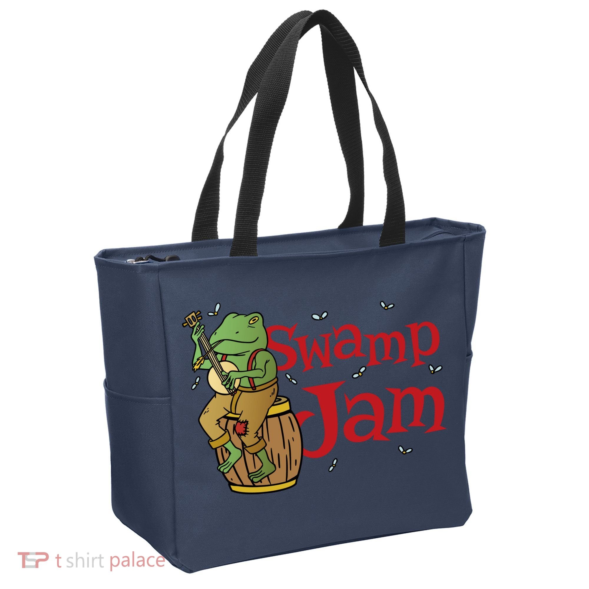 Swamp Jam Gator Musician Tote Bag