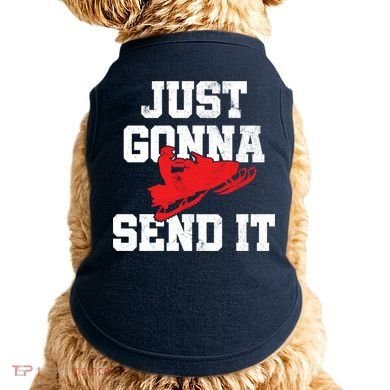 Snowmobile Just Gonna Send It Funny Freestyle Motor Sled Doggie Tank