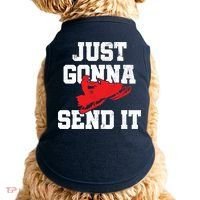 Snowmobile Just Gonna Send It Funny Freestyle Motor Sled Doggie Tank thumb 0