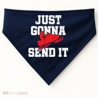 Snowmobile Just Gonna Send It Funny Freestyle Motor Sled USA-Made Doggie Bandana thumb 0