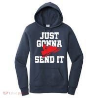 Snowmobile Just Gonna Send It Funny Freestyle Motor Sled Women's Hoodie thumb 0