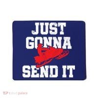Snowmobile Just Gonna Send It Funny Freestyle Motor Sled Mousepad thumb 0