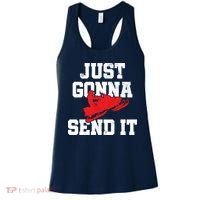 Snowmobile Just Gonna Send It Funny Freestyle Motor Sled Women's Tank Top thumb 0