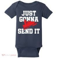 Snowmobile Just Gonna Send It Funny Freestyle Motor Sled Baby Bodysuit thumb 0
