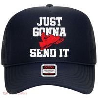 Snowmobile Just Gonna Send It Funny Freestyle Motor Sled Hat thumb 0