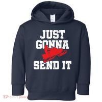 Snowmobile Just Gonna Send It Funny Freestyle Motor Sled Toddler Hoodie thumb 0