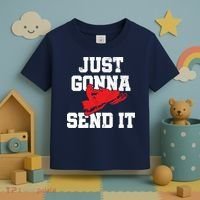 Snowmobile Just Gonna Send It Funny Freestyle Motor Sled Toddler T-Shirt thumb 3