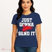 Snowmobile Just Gonna Send It Funny Freestyle Motor Sled Women's T-Shirt thumb 4