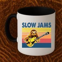 Slow Jams GUITAR Funny Sloth Play Guitar Coffee Mug thumb 2