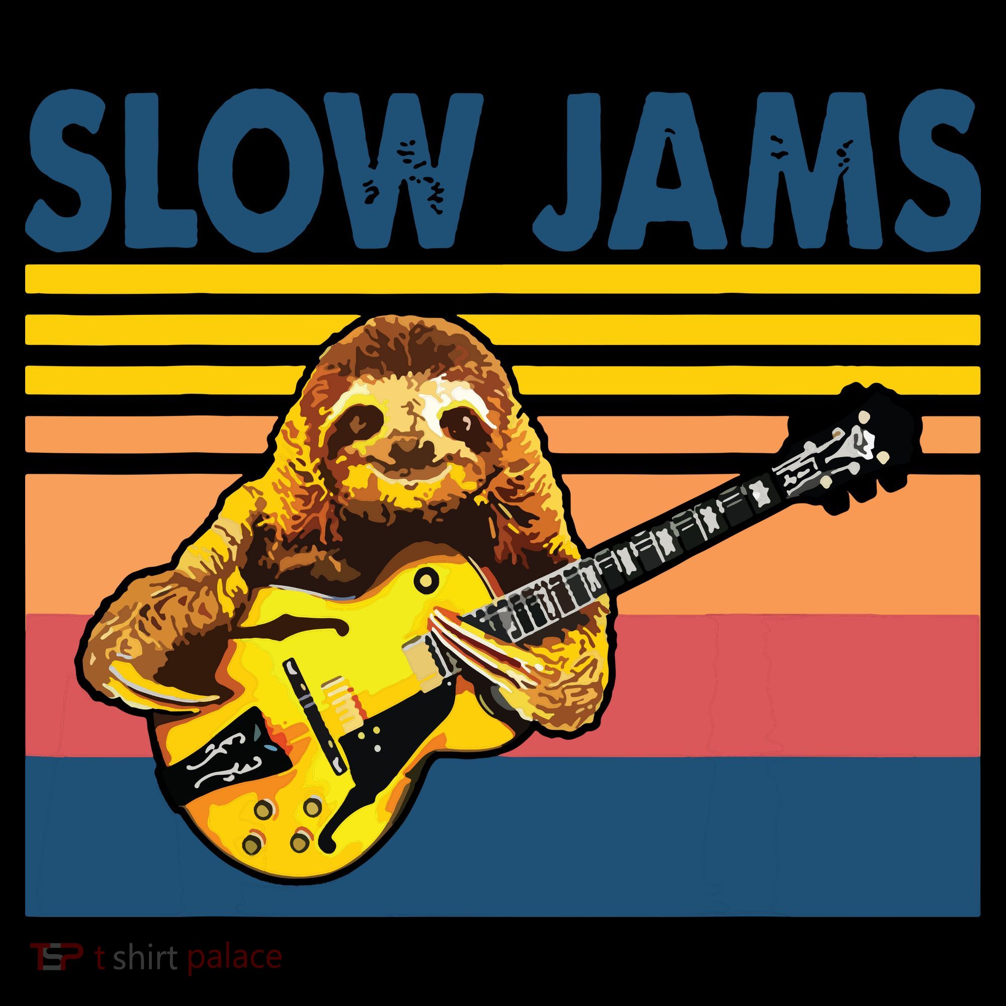Slow Jams GUITAR Funny Sloth Play Guitar Coffee Mug