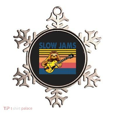 Slow Jams GUITAR Funny Sloth Play Guitar Ornament