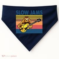 Slow Jams GUITAR Funny Sloth Play Guitar USA-Made Doggie Bandana thumb 0