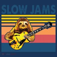 Slow Jams GUITAR Funny Sloth Play Guitar Coaster thumb 2