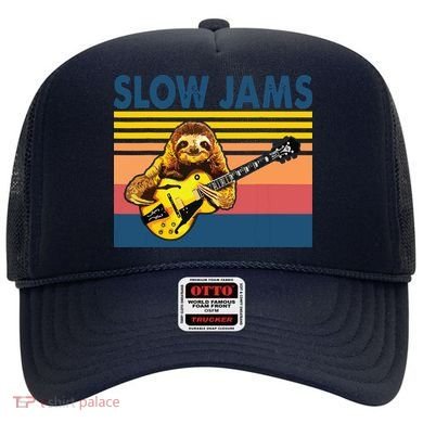Slow Jams GUITAR Funny Sloth Play Guitar Hat