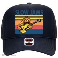 Slow Jams GUITAR Funny Sloth Play Guitar Hat thumb 0