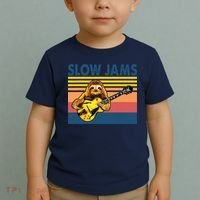 Slow Jams GUITAR Funny Sloth Play Guitar Toddler T-Shirt thumb 2