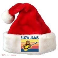 Slow Jams GUITAR Funny Sloth Play Guitar Santa Hat thumb 0