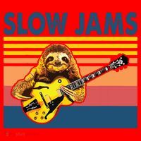 Slow Jams GUITAR Funny Sloth Play Guitar Santa Hat thumb 1