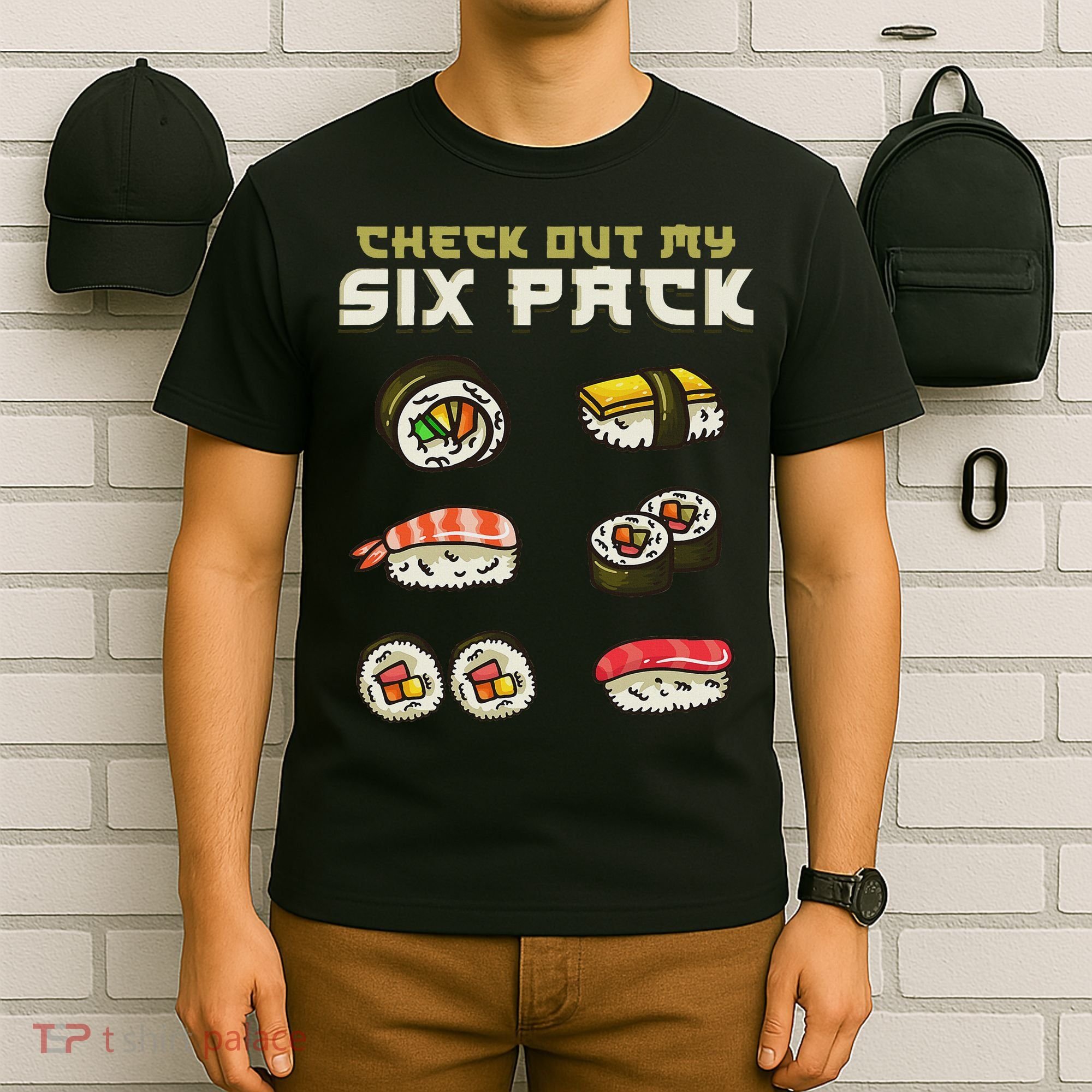 Sushi Japanese Gym T-Shirt