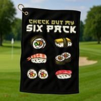 Sushi Japanese Gym Golf Towel thumb 1