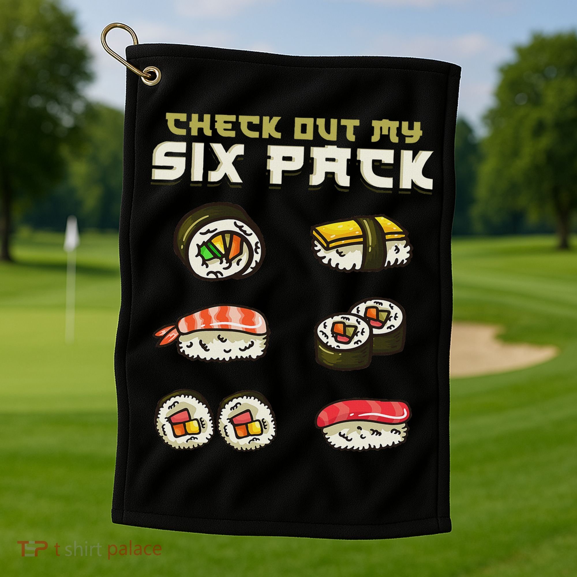 Sushi Japanese Gym Golf Towel