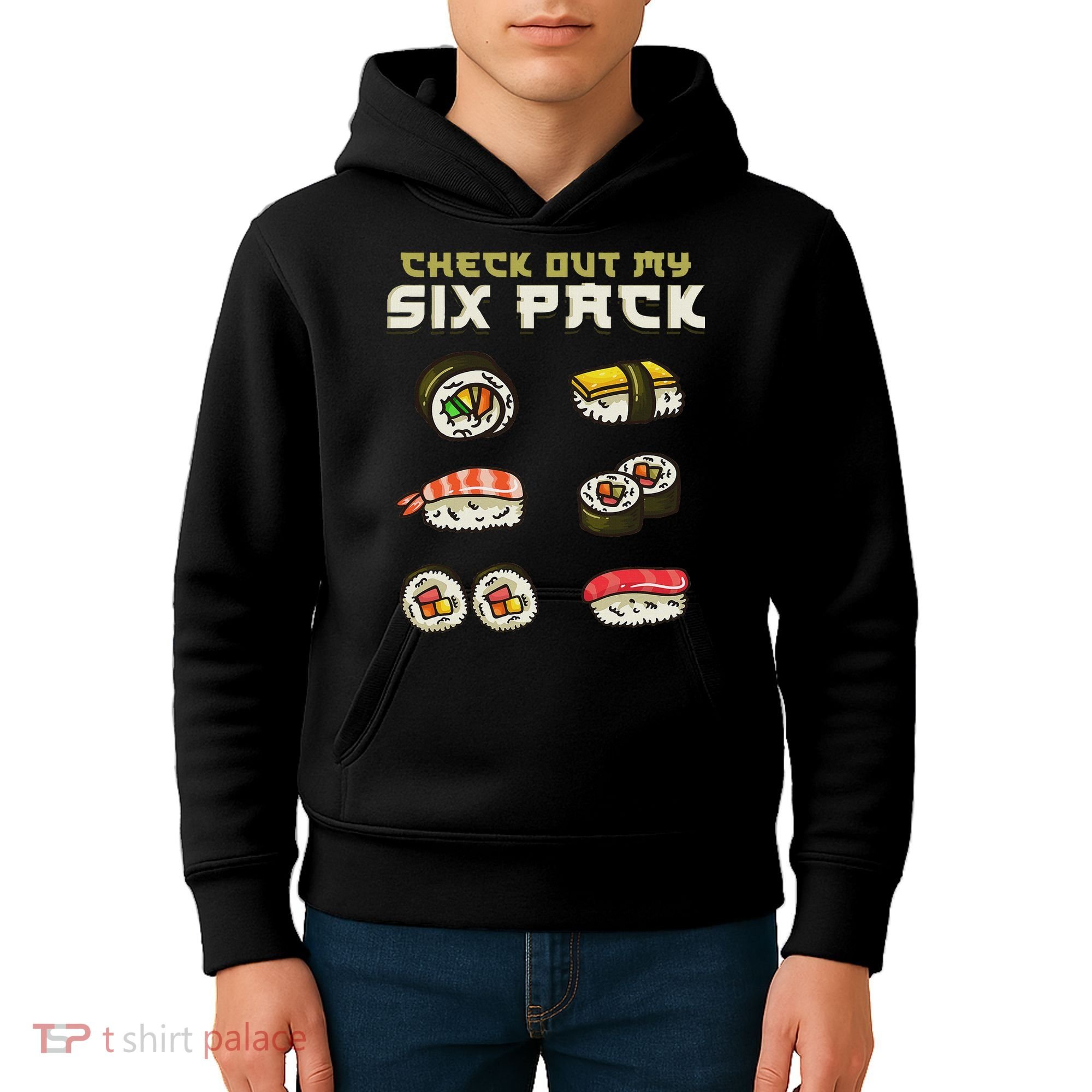 Sushi Japanese Gym Kids Hoodie