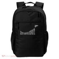 Snowmobile Just Gonna Send It Funny Sled Snowmobiling Gift Backpack thumb 0