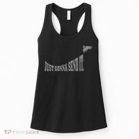 Snowmobile Just Gonna Send It Funny Sled Snowmobiling Gift Women's Tank Top thumb 0