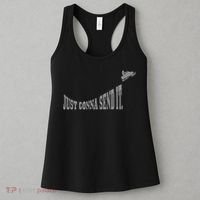 Snowmobile Just Gonna Send It Funny Sled Snowmobiling Gift Women's Tank Top thumb 3