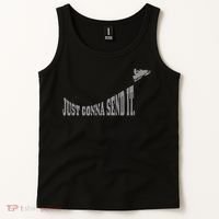 Snowmobile Just Gonna Send It Funny Sled Snowmobiling Gift Tank Top thumb 2