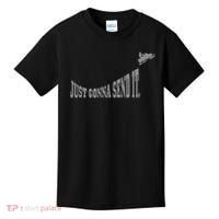 Snowmobile Just Gonna Send It Funny Sled Snowmobiling Gift Kids T-Shirt thumb 0