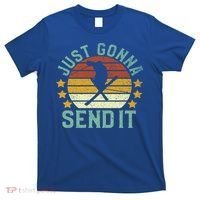 Skiing Just Gonna Send It Funny Vintage Ski Gift For Skier Gift T-Shirt thumb 0