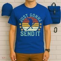 Skiing Just Gonna Send It Funny Vintage Ski Gift For Skier Gift T-Shirt thumb 6