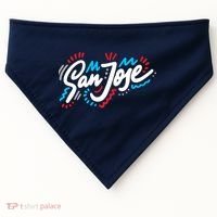 San Jose Hand Drawn Logo USA-Made Doggie Bandana thumb 0